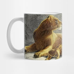 Lioness and Cubs Mug